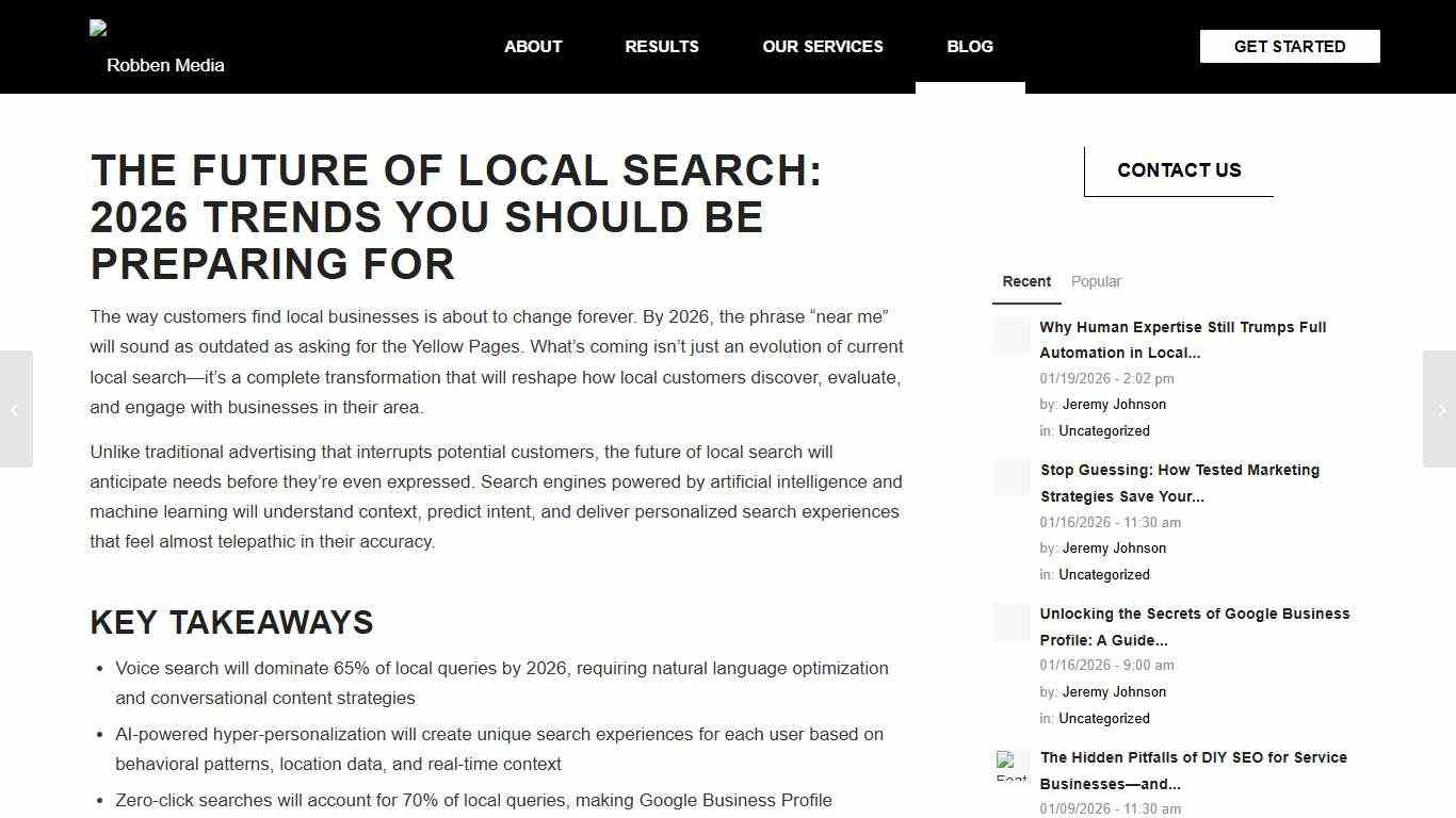 The Future of Local Search: 2026 Trends You Should Be Preparing For